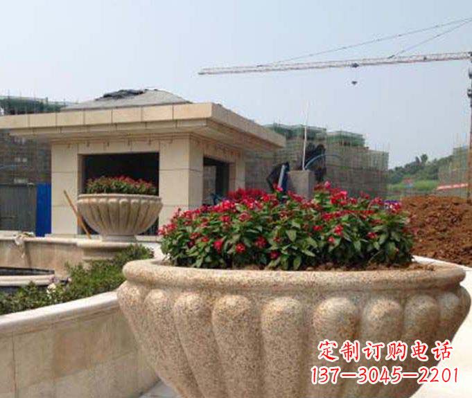 贵阳公园景观花盆石雕