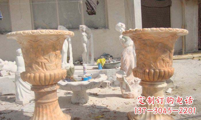 贵阳红花盆石雕艺术雕塑