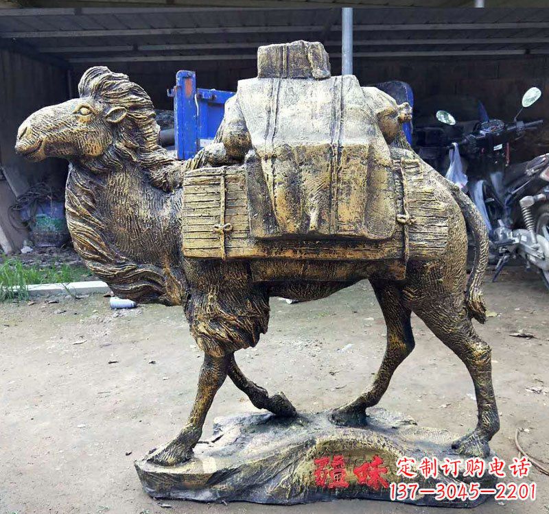 贵阳新颖华丽的骆驼铜雕定制