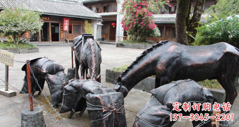 贵阳公园马动物铜雕 (7)