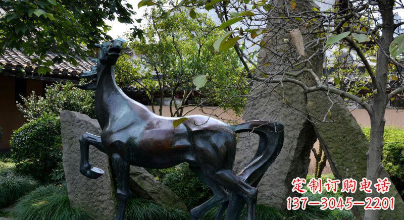贵阳公园马动物铜雕 (6)