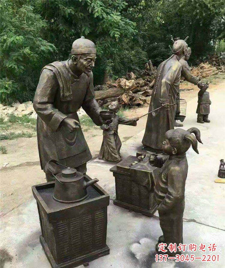 贵阳精美可爱的小女孩铜雕