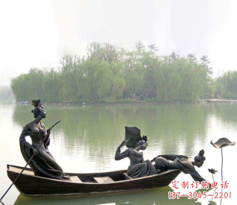 贵阳百年静静秀—美女铜雕