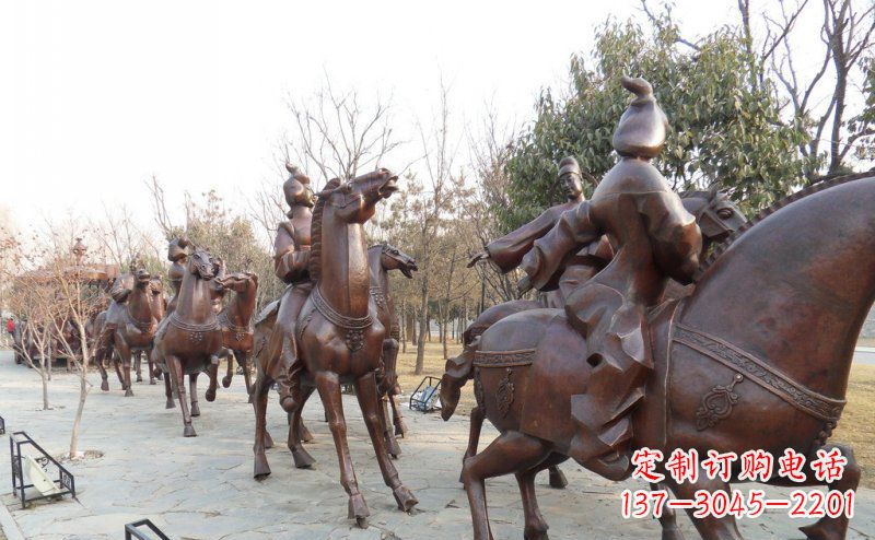 贵阳蓬勃向上的骑马雕塑