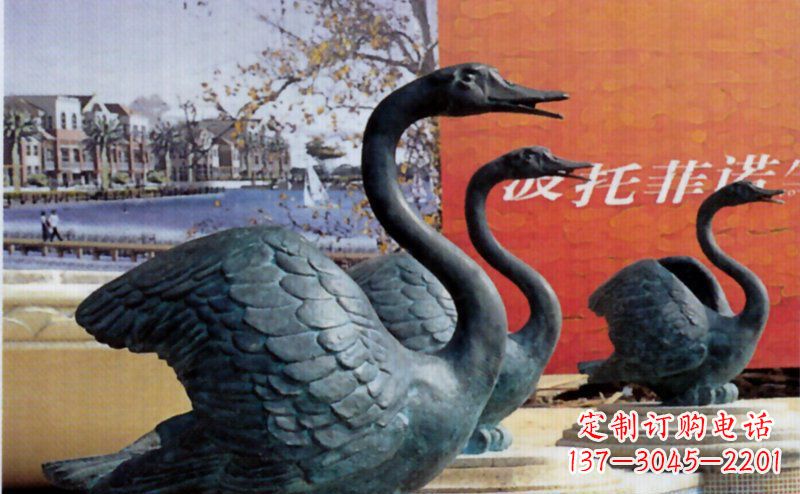 贵阳优质青铜天鹅雕塑