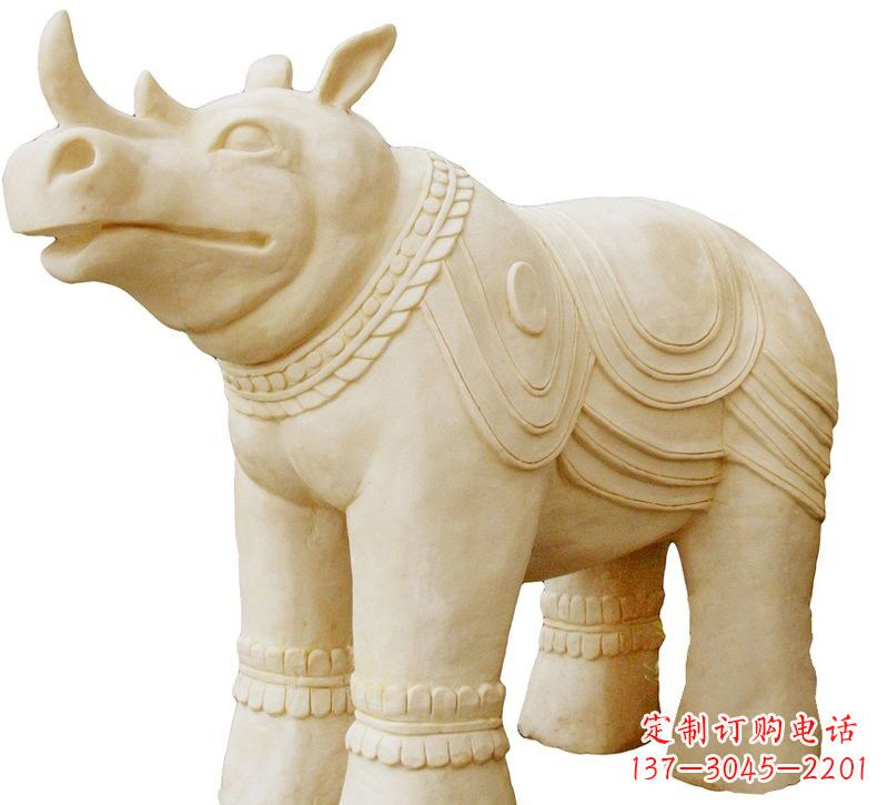 贵阳砂岩犀牛雕塑
