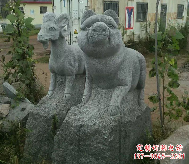 贵阳优质动物猪石雕