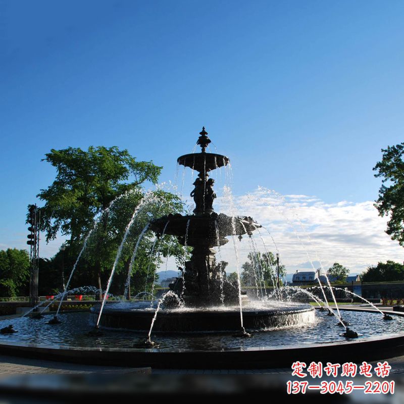 贵阳公园石雕喷泉水景雕塑