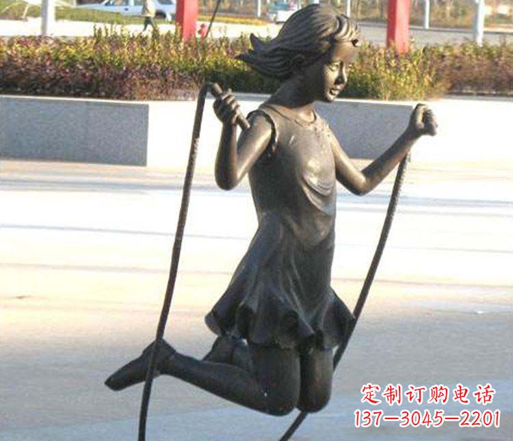 贵阳汇聚灵动的青春,唯美女孩铜雕