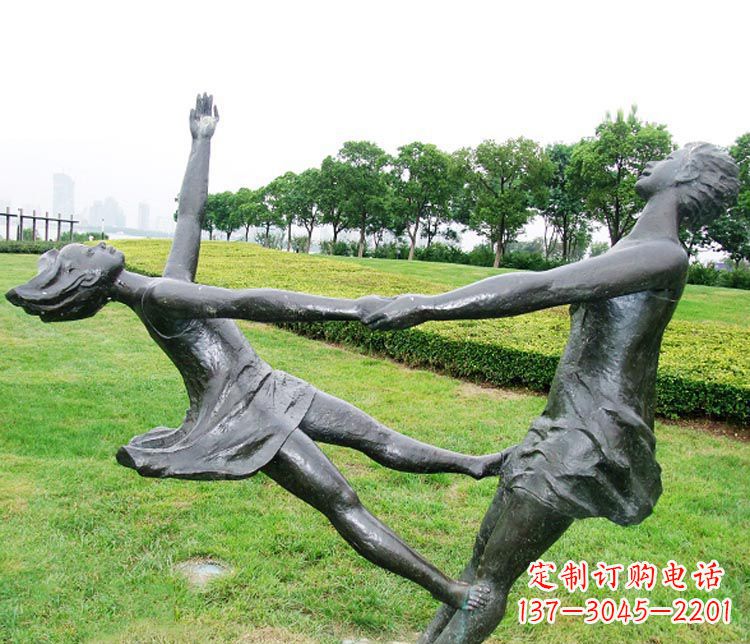 贵阳中领雕塑定制风姿绰约的女孩铜雕