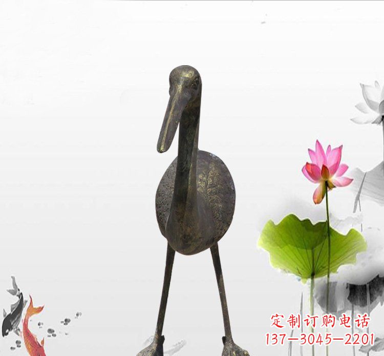 贵阳高品质铜制仙鹤雕塑