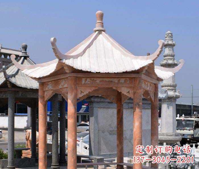 贵阳中领雕塑设计凉亭雕塑,清新简约添美感