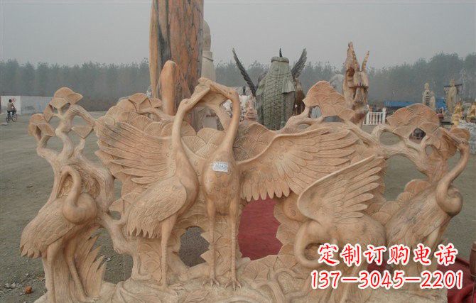 贵阳精美仙鹤雕塑