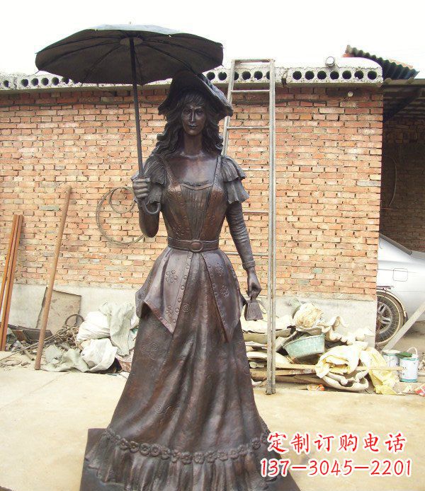 贵阳公园西洋美女人物铜雕
