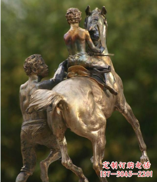 贵阳浪漫无限,精致骑马铜雕