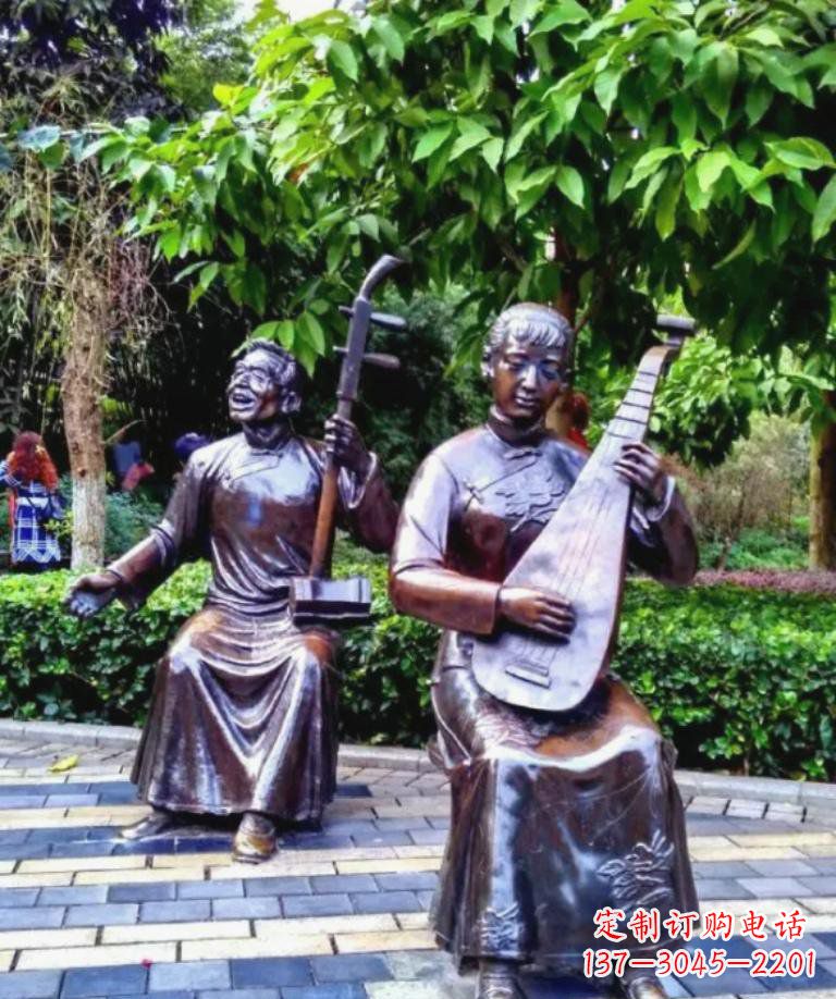 贵阳以音乐为灵感原点的二胡铜雕