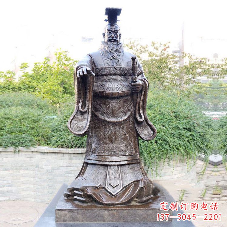 贵阳公园原理历史名人古代著名帝王雕塑秦始皇雕像