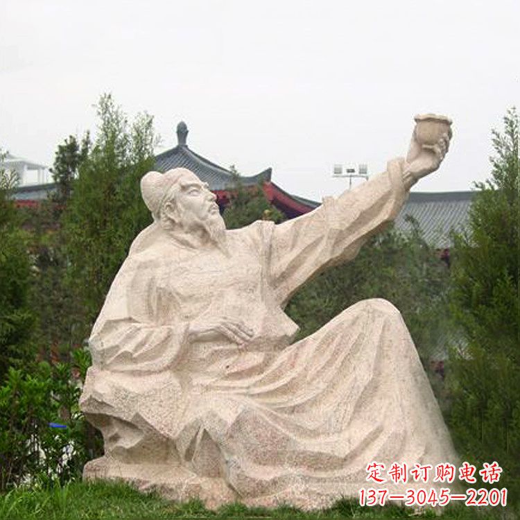 贵阳以李白石雕彰显高雅艺术