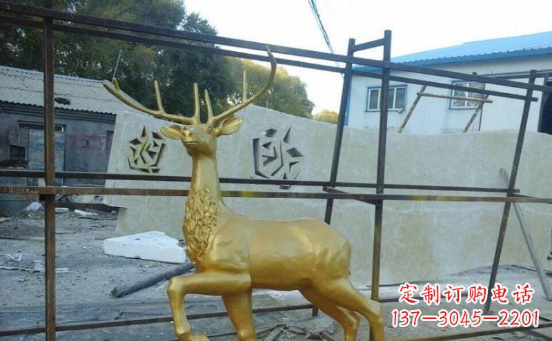 贵阳室内外羚羊铜雕艺术品