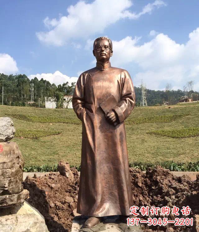 贵阳陶行知雕塑珍贵的纪念收藏品