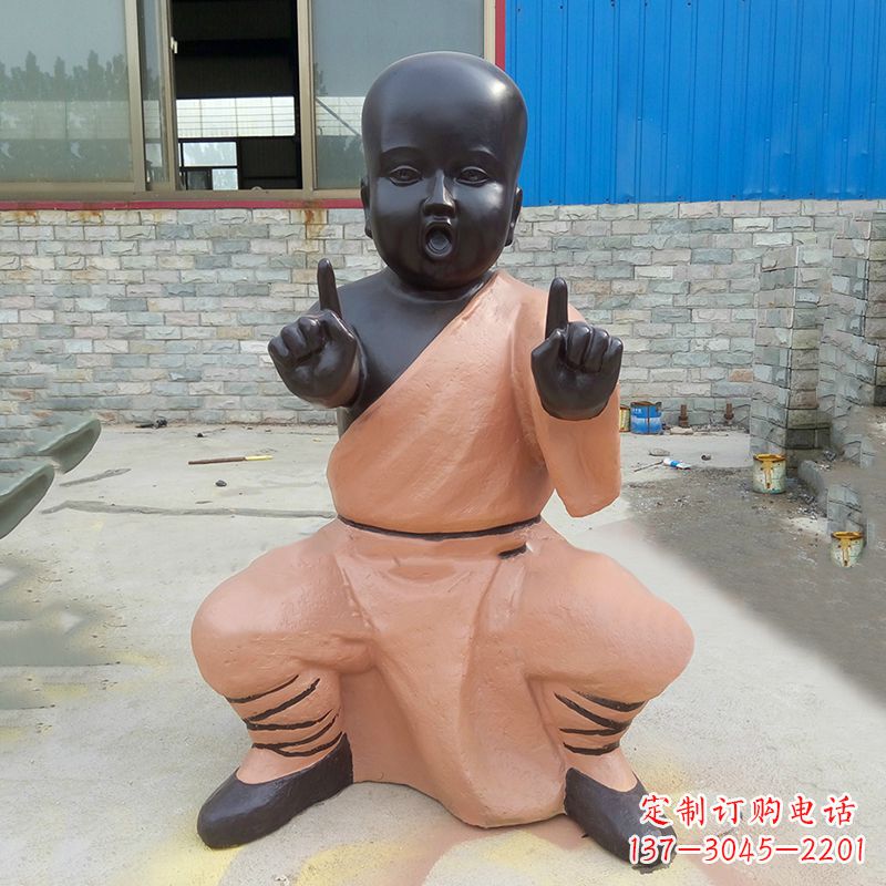 贵阳功夫小和尚铜雕