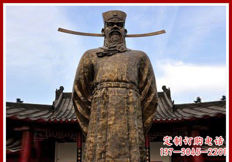 贵阳古代历史人物包拯官员铜雕