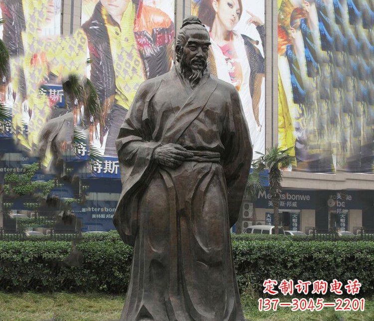 贵阳古代名人李时珍铜雕
