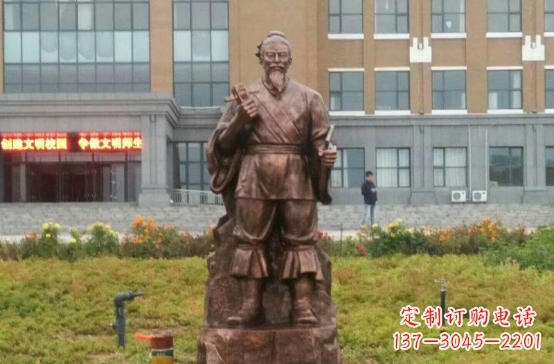 贵阳传承古代名人铜雕——鲁班雕像
