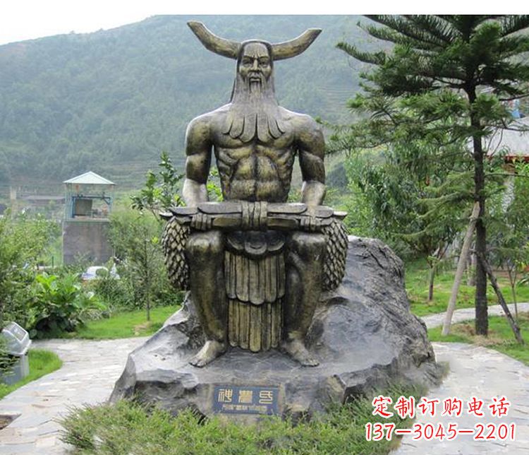 贵阳传承古代文明,为家居装饰点缀伏羲铜雕