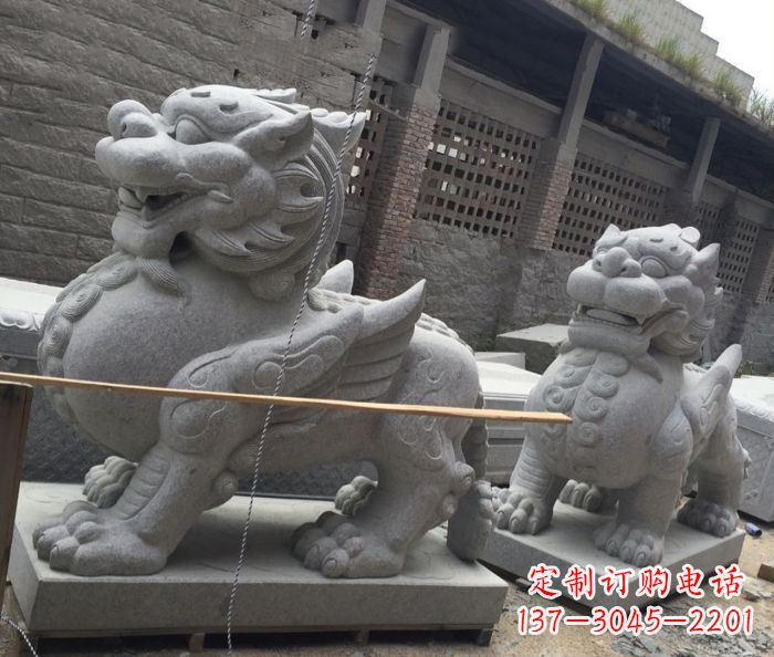 贵阳中领雕塑–精美的古代神兽大理石貔貅雕塑