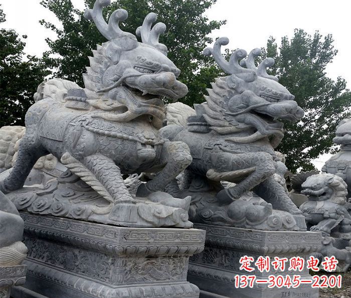 贵阳古典精美麒麟雕塑