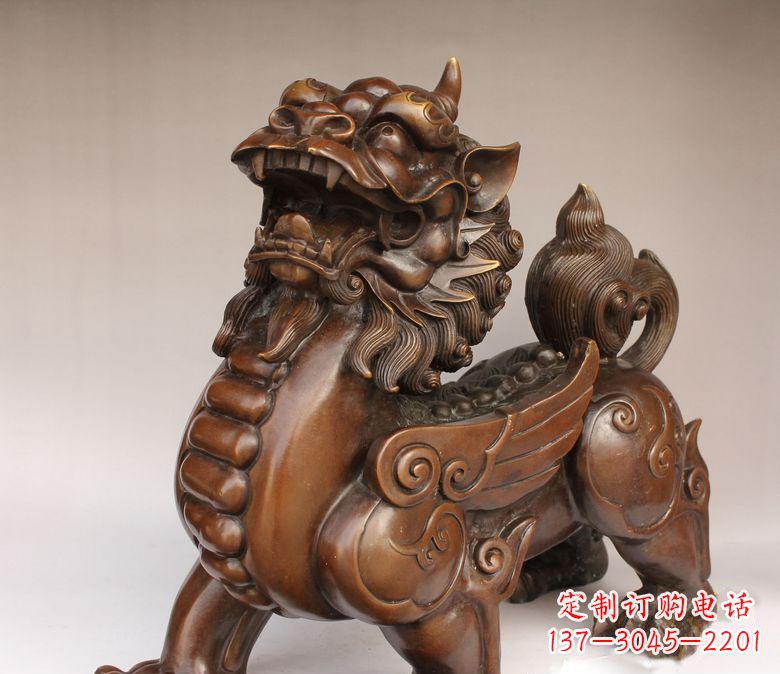 贵阳古代神兽貔貅铜雕