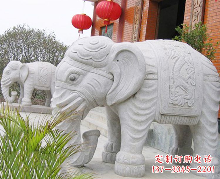 贵阳传统古典石雕大象