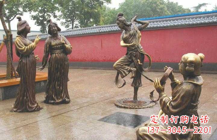 贵阳古代仕女铜雕