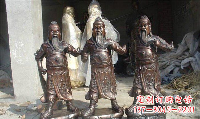 贵阳关公古代人物铜雕 (2)