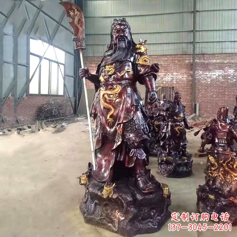 贵阳关公关二爷铜雕神像