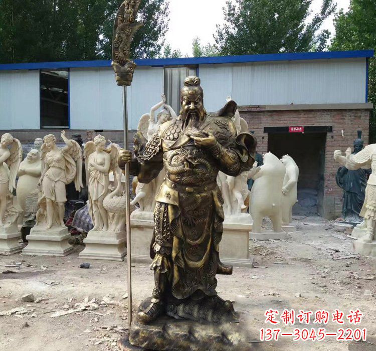 贵阳关公庙铜雕关公
