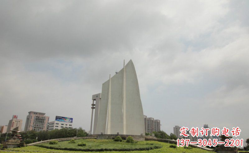 贵阳中领雕塑：让你的空间更英伦风——不锈钢抽象船帆雕塑