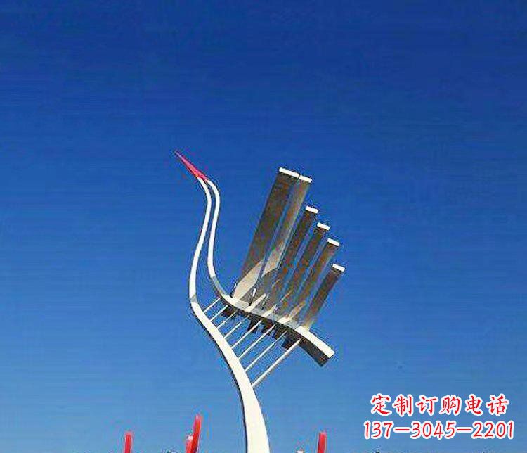 贵阳丹顶鹤景观雕塑，完美定制