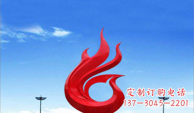 贵阳广场不锈钢凤凰雕塑1