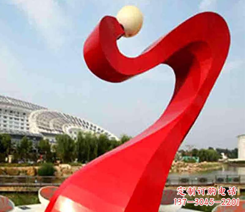 贵阳广场不锈钢飘带景观雕塑