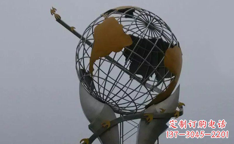 贵阳不锈钢大地手托雕塑