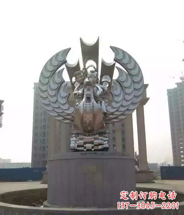 贵阳欣赏美丽的不锈钢凤凰雕塑