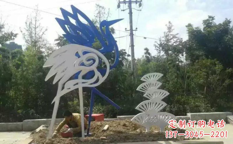 贵阳精美天鹅不锈钢雕塑