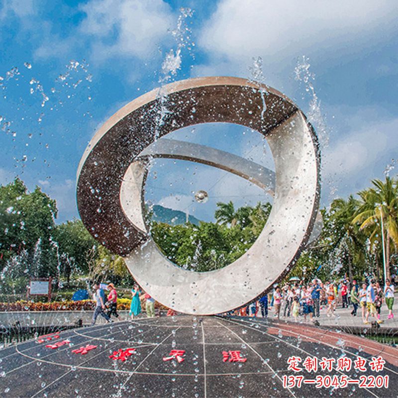 贵阳趣味非凡，体现尊贵，不锈钢喷泉雕塑