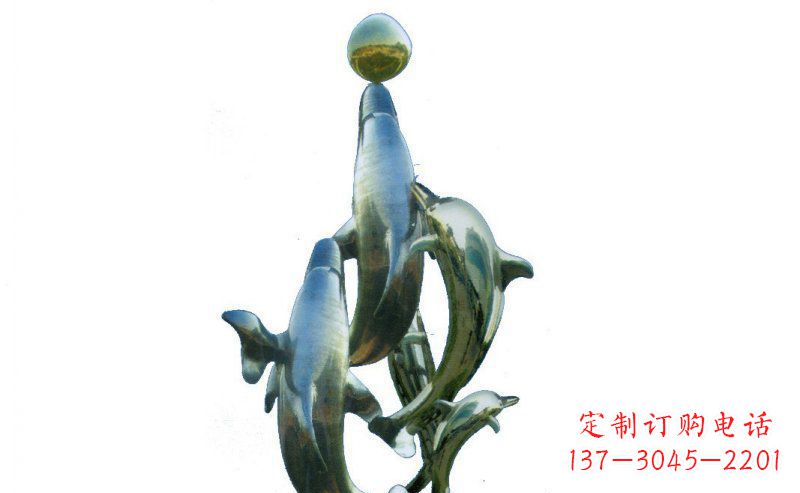 贵阳优雅而精致的海豚雕塑