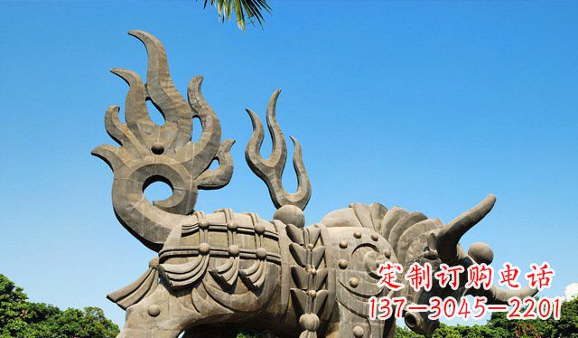 贵阳铜牛雕塑，精致美观的热带雕塑