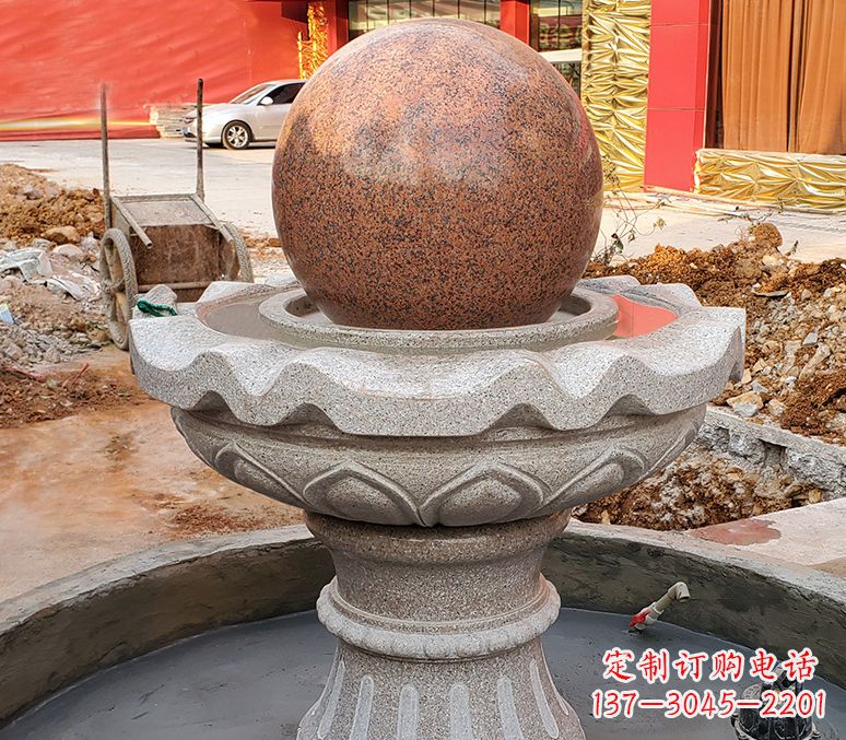 贵阳精美喷泉石雕塑,点缀室外美感