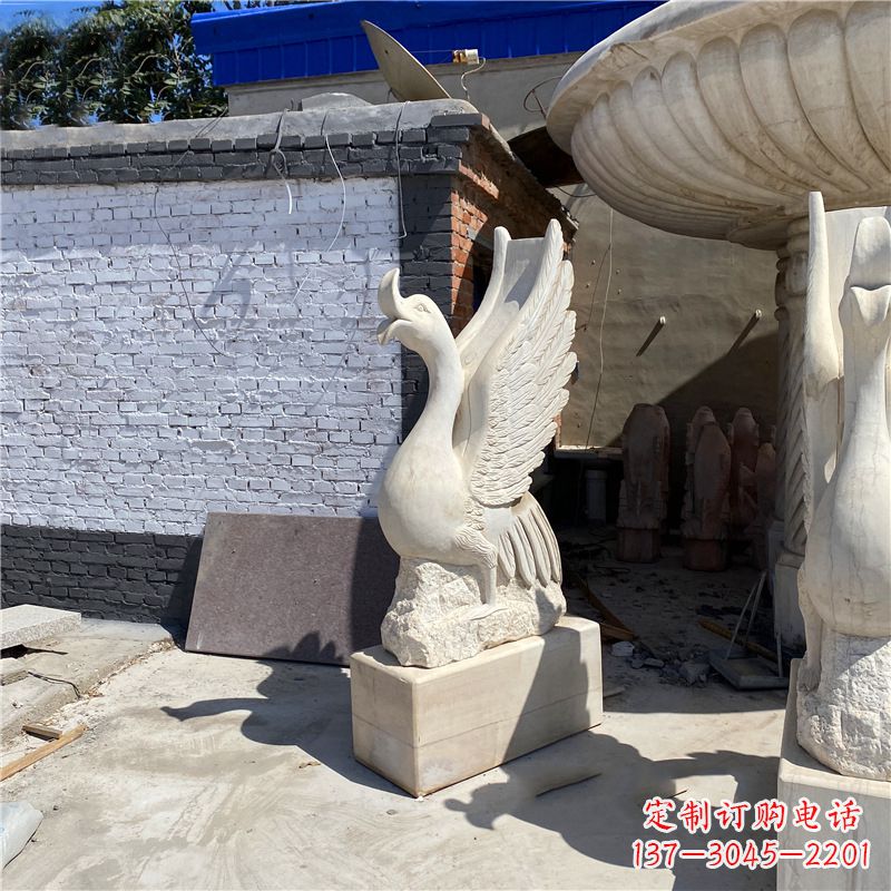 贵阳中领雕塑艺术精致天鹅雕塑