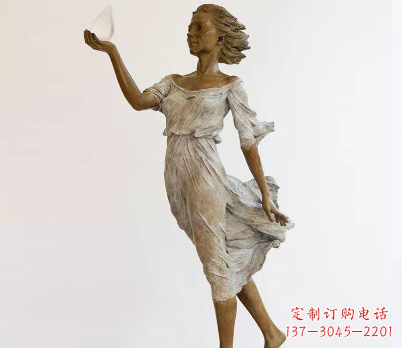 贵阳精美铜质西方美女雕塑